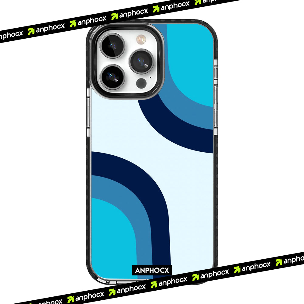 Curved Stripe Phone Case by Anphocx